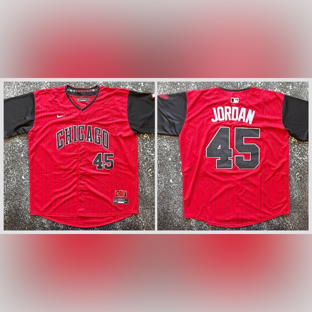 #45 Michael Jordan (White Sox x Bulls) City Connect Edition Southside HOF
